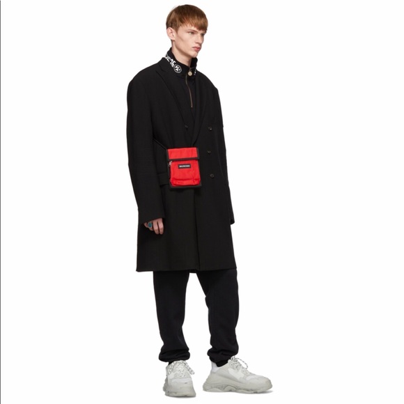 Balenciaga Red Explorer Strap Pouch - Picture 8 of 8